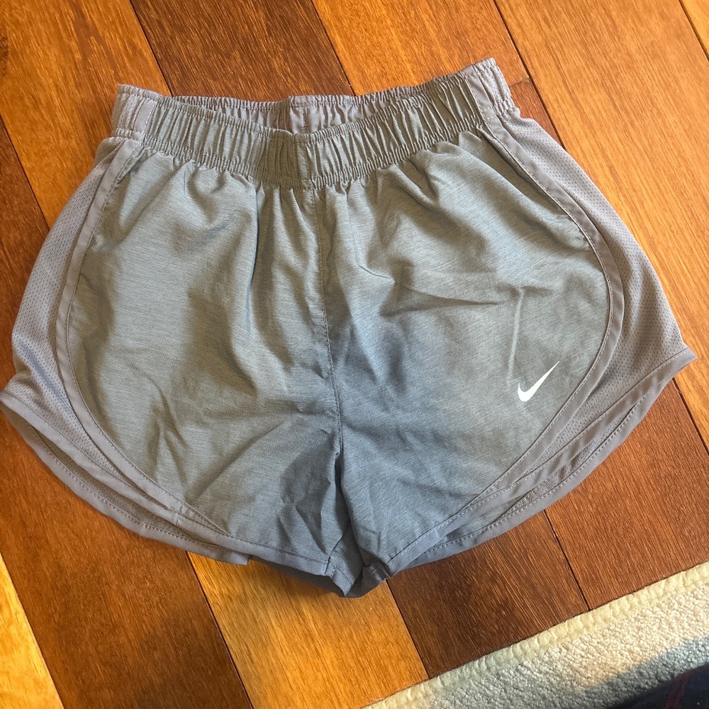 Womens Nike Tempo shorts gray